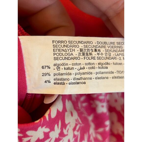 Zara Corset Bodysuit Ditsy Floral Print Sz M Cottagecore Festival Romantic - Picture 7 of 10